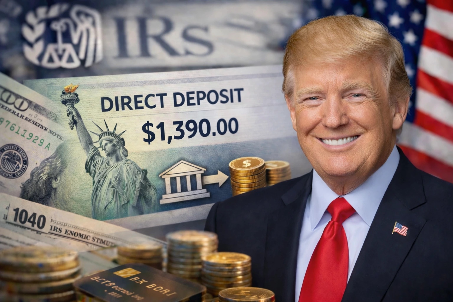 El IRS confirma el pago de ayuda por depósito directo de $1,390